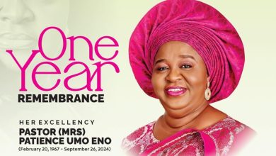 Ex-Gov Emmanuel remembers late Akwa Ibom First Lady, condoles Eno