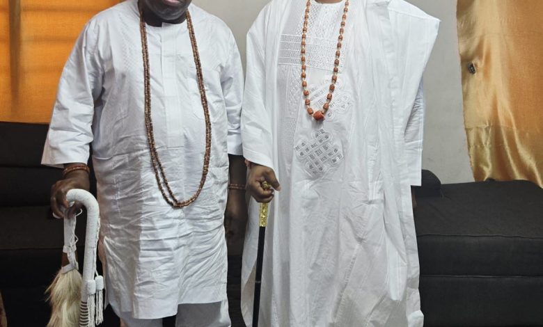 New Dawn In Isara-Remo: Aare Adetola Emmanuelking Felicitates Odemo-Elect of Isara
