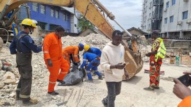 One Dead, Four Rescued As Three-Storey Building Collapses In Lagos