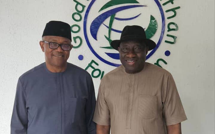 Jonathan, Peter Obi in closed-door meeting in Abuja