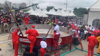 World Jollof Festival: Hilda Baci cooks 15,000 Kg of Basmati in six-metre pot before live audience
