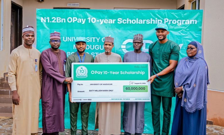 University of Maiduguri joins beneficiaries of OPay’s ₦1.2bn ten year scholarship programme University of Maiduguri joins beneficiaries of OPay’s ₦1.2bn ten year scholarship programme