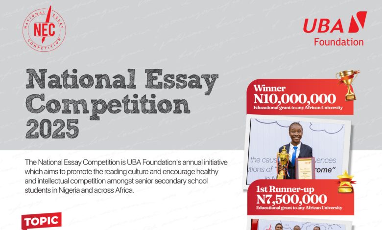 UBA Foundation flags-off 2025 National Essay Competition, over N18m grants, prizes up for grabs