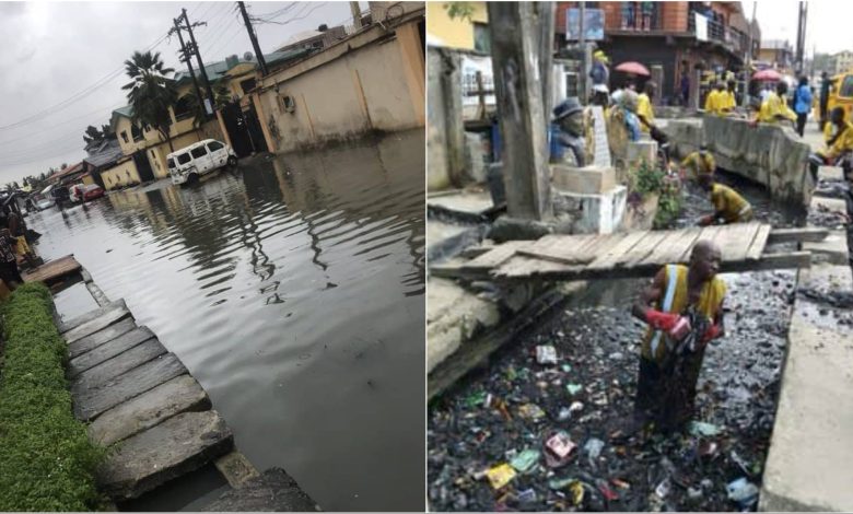 Lagos govt appeals for calm as heavy floods submerge streets