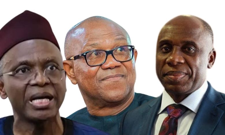 2027: ‘No one believes you,’ El-Rufai tells Peter Obi, Amaechi on single-term promise