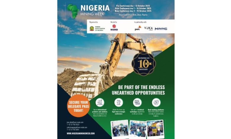 Nigeria Mining Week to celebrate industry journey of “progress to global relevance,” October in Abuja Nigeria Mining Week to celebrate industry journey of “progress to global relevance,” October in Abuja