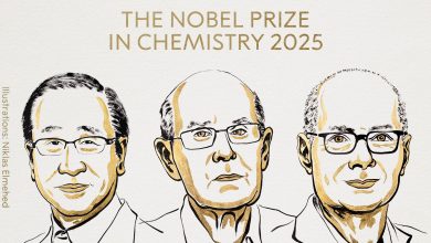 Three Scientists Win 2025 Nobel Prize in chemistry for creating molecular frameworks