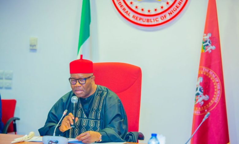 In Senate chamber, Akpabio honours ex-governor who was jailed for money laundering In Senate chamber, Akpabio honours ex-governor who was jailed for money laundering
