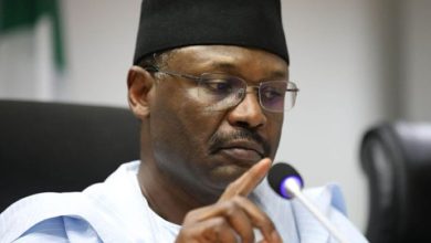 JUST IN: INEC chairperson, Mahmood Yakubu, begins leave, hands over