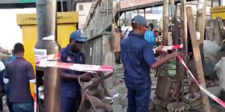 Lagos waste agency seals market Lagos waste agency seals market