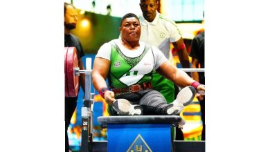 Powerlifting: Nigeria’s Folashade Oluwafemiayo breaks world record again in Cairo