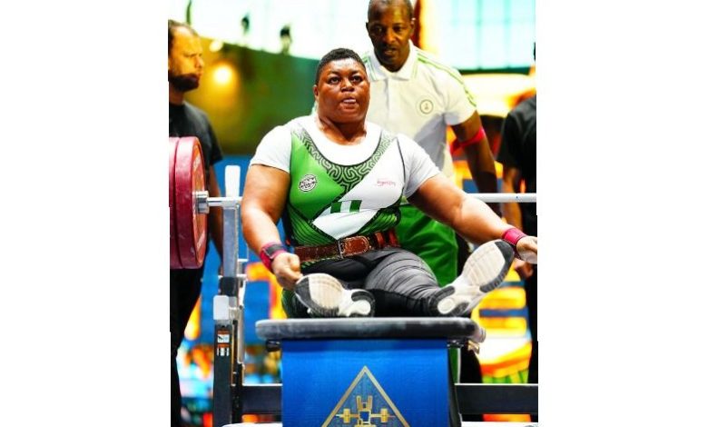 Powerlifting: Nigeria’s Folashade Oluwafemiayo breaks world record again in Cairo Powerlifting: Nigeria’s Folashade Oluwafemiayo breaks world record again in Cairo