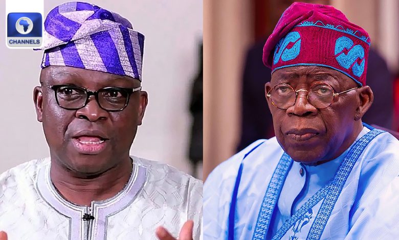 Don’t Blame Tinubu For Problems In PDP — Fayose Don’t Blame Tinubu For Problems In PDP — Fayose