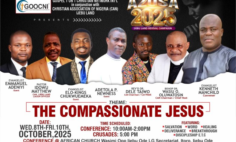 Ijebuland Set For 3-Day Power-Packed Crusade