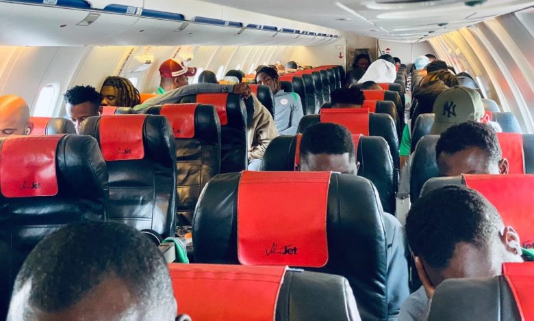 World Cup Qualifier: Super Eagles finally arrive in Uyo after mid-air scare World Cup Qualifier: Super Eagles finally arrive in Uyo after mid-air scare