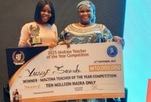 WISE Teacher, Miss Sarah Yusuf Wins Best Teacher In Nigeria Award WISE Teacher, Miss Sarah Yusuf Wins Best Teacher In Nigeria Award