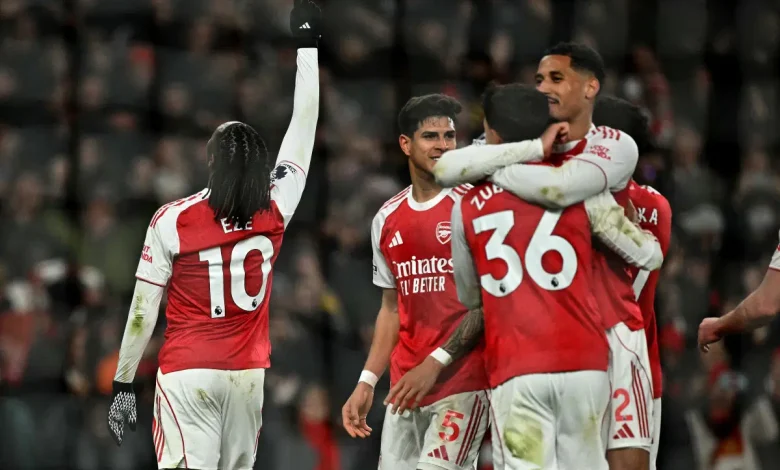 Eze Bags Hat-Trick As Arsenal Rout Tottemham 4-1, Go Six Points Clear