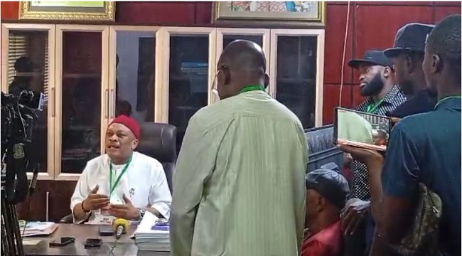 Heavy Security At PDP Headquarters As Rival Factions Hold Parallel Meetings Heavy Security At PDP Headquarters As Rival Factions Hold Parallel Meetings