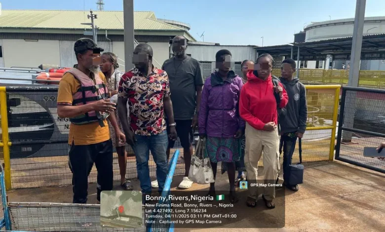 Navy Rescues 11 Passengers From Sinking Boat In Bonny River Navy Rescues 11 Passengers From Sinking Boat In Bonny River