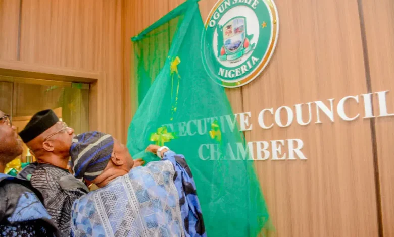 Gov Abiodun Unveils Newly Renovated State Exco Chamber