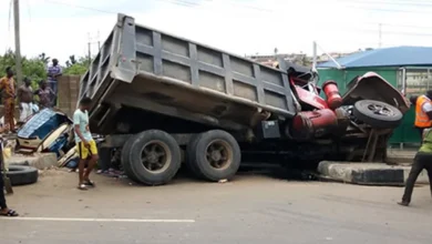 Lagos Driver Arrested As Truck Crushes Motorboy To Death