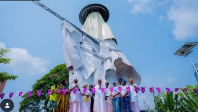 Sanwo-Olu Unveils 32-Foot Eyo Monument In Lagos
