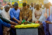 Showers of Encomium As Abiodun Commissions Afon Township Road