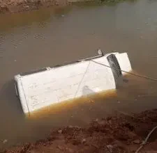 Three Dead As Bus Plunges Into River In Ibadan