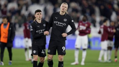 Man City Stumble At West Ham In Blow To League Title Bid