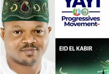 Eid-el-Kabir: Convener Yayi Progressives Movement, Armstrong ‘Tope Akintunde Celebrates Muslims