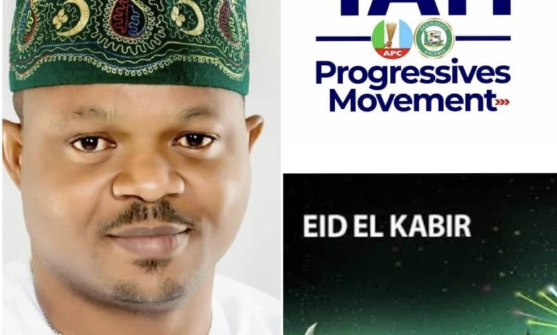 Eid-el-Kabir: Convener Yayi Progressives Movement, Armstrong ‘Tope Akintunde Celebrates Muslims