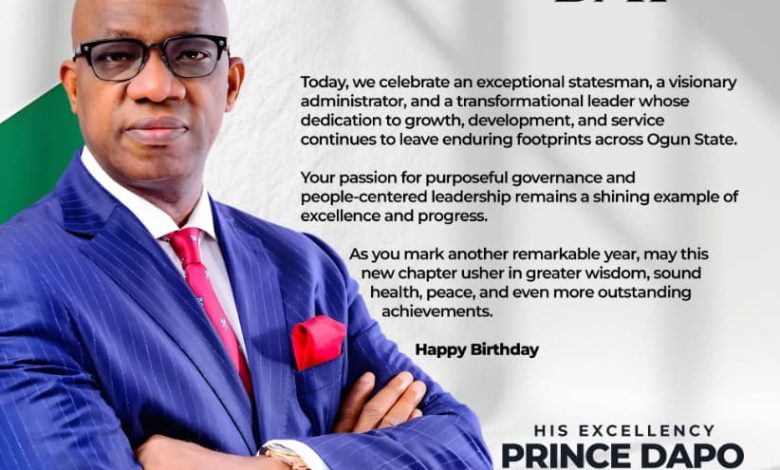 Adron Group Chairman Hails Dapo Abiodun’s Leadership At 66