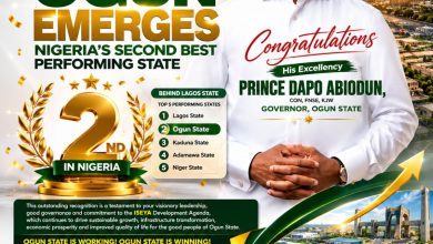 PSPI 2025 Ranking: Ogun Emerges Nigeria’s Second Best Performing State