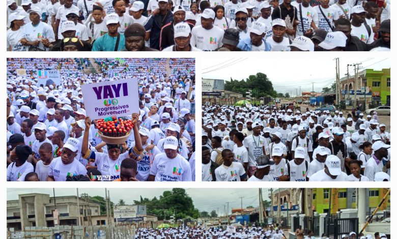 2027: YPM Stages Solidarity Trek For Tinubu, Abiodun, Adeola In Ogun 2027: YPM Stages Solidarity Trek For Tinubu, Abiodun, Adeola In Ogun