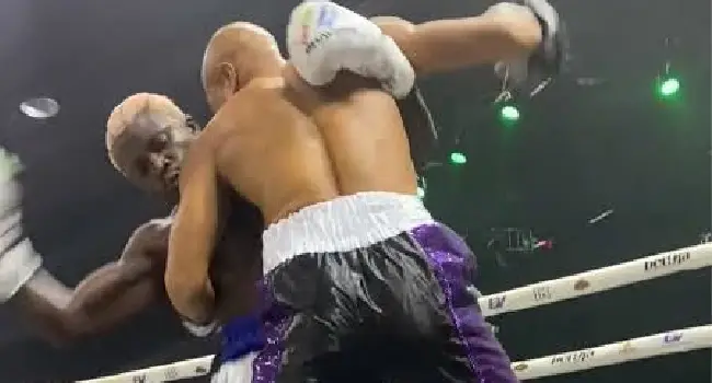 Okocha Gets Revenge, Defeats Portable In Chaotic Boxing Rematch